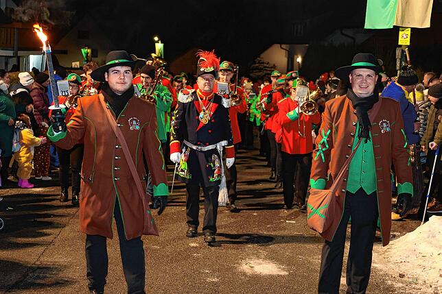 Bild 1: 21. Nachtumzug der Wolfbach-Rolli: Fasnet beginnt mit Vollgas