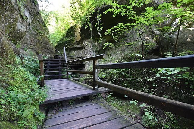 So sah es in der Marienschlucht im Jahr 2014 aus. 2015 gab es einen tödlichen Unfall bei einem Erdrutsch.