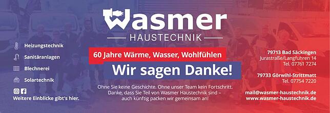 Bild 1: 60 Jahre Wasmer Haustechnik: Ein Lebenswerk nimmt Formen an