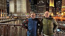 Martin Heigle (links) war im vergangenen Jahr mit Roland Schellinger in Chicago. Da kam die Idee auf, dass der Musikverein an der ...