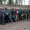 Der Vorstand der FBG Höchenschwanderberg beim Rundgang durch den Wald im Tiefenhäusener Moor (von links): Bernhard Ebner, Andreas ...