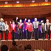 Zum Finale kommen alle Künstler nochmal auf die Bühne: (von links) Manfred Jait, Elsbeth Paschke, Armin Ruhland, Sigurd Degen, Ulrich ...