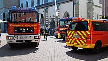 Mit mehreren Fahrzeugen ist die Feuerwehr in die Radolfzeller Innenstadt ausgerückt.