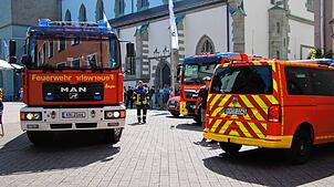 Mit mehreren Fahrzeugen ist die Feuerwehr in die Radolfzeller Innenstadt ausgerückt.