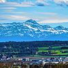 Diese Silhouette kennt jeder am Bodensee: Der Säntis, hier als höchster Gipfel mittig im Bild und Anfang April aufgenommen. Mittlerweile ...