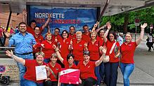 Das Orchester des Immendinger Akkordeonvereins Junge Donau genießt seine erste Teilnahme am 14. World-Music-Festival in Innsbruck und ...