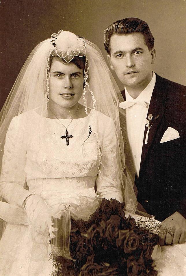 Am 25. August 1960 heirateten Anita Werner und Bernhard Friedmann in der Pfarrkirche St. Josef in Albbruck.