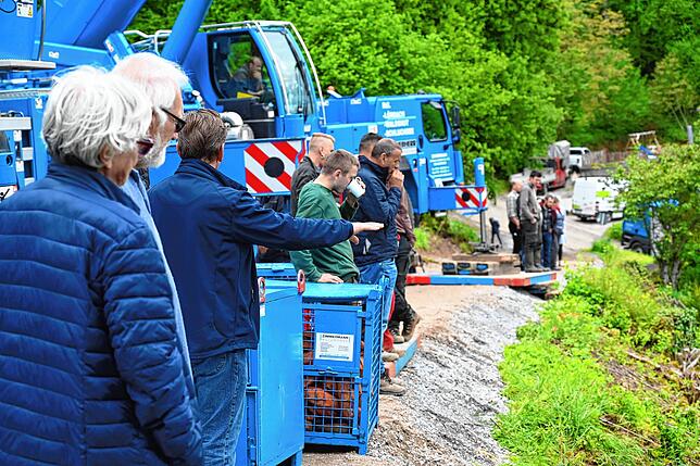 Bild 3: Bergung des Feldhäckslers- Hier sind die Bilder
