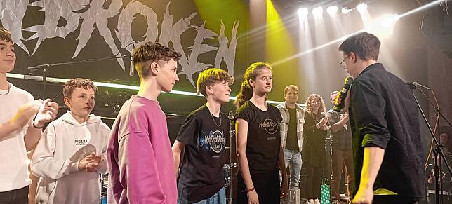 Bild 9: Viel zu hören gab es beim Schüler-Bandcontest in der Lauffenmühle
