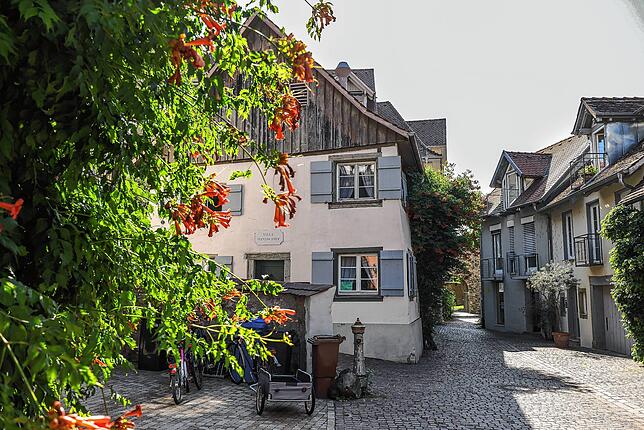 Malerischer Anblick: Die &bdquo;Villa Windschief&ldquo;.