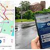 Ein Handynutzer checkt in Bad Säckingen den Empfang mit der Funklochapp der Bundesnetzagentur. Sie zeigt die Daten nach der Analyse ...