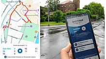 Ein Handynutzer checkt in Bad Säckingen den Empfang mit der Funklochapp der Bundesnetzagentur. Sie zeigt die Daten nach der Analyse ...