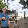 ARD-Wettermann Sven Plöger auf Tuvalu-Atoll Funafala.