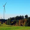Die Haseler Windräder während der Bauphase.