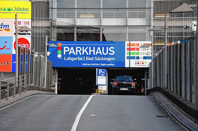Vor allem das Parkhaus in der Lohgerbe in Bad Säckingen zieht viele Besucher an.