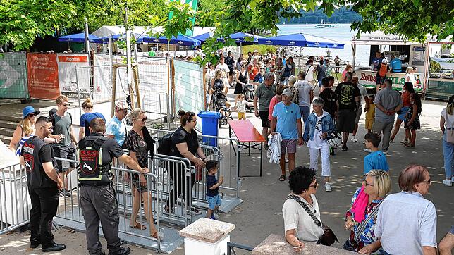 Schon in der Vergangenheit gab es beim Hausherrenfest Kontrollen, hier im Jahr 2023. Auch in diesem Jahr kann nicht alles aufs ...