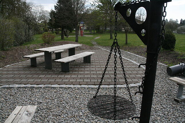 Der Grillplatz in Heudorf.