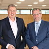 Mit Zuversicht ins Jahr 2019: Joachim Mei, Vorstandsvorsitzender der Volksbank Hochrhein, und sein Stellvertreter Klaus-Dieter Ritz sind ...