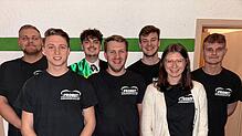 Der Vorstand der KLJB Nöggenschwiel (von links): Simon Probst, Leo Wolkowski, Freddy Geng, Noah Schmid, Romand Walde, Corinna Leber und ...