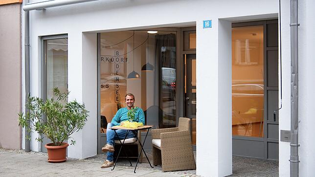 Der Markdorfer Touristiker und Ferienwohnungsvermieter David Dilpert macht sich Gedanken über ein Hotel für die Gehrenbergstadt.