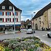 Statt der aktuellen Verkehrsinsel in der Christophstraße entsteht hier im ersten Bauabschnitt ein Kreisverkehr, der Endstation und ...