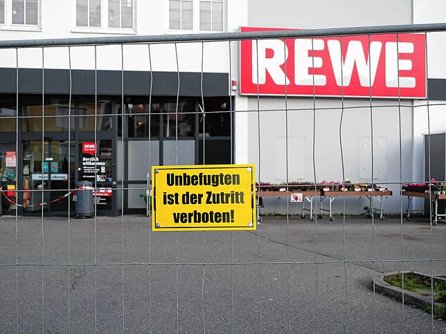 Das Betreten des Areals des Lauchringer Rewe-Supermarkts ist verboten.