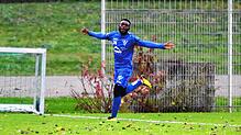 Große Freude: Samuel Peter erzielte gleich zwei Tore beim 3:2-Erfolg des 1. FC Rielasingen-Arlen II gegen Salem.