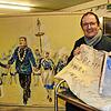 In der Fasnachtszeit besetzt die Poppele-Zunft die Scheffelhalle und verband Generationen. Zunftmeister Stephan Glunk steht im Archiv ...