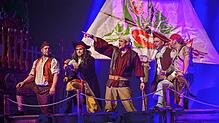 Ahoi! Die Boygroup (Tobias Bichweiler, Dennis Feuerstein, Nico Hahn, Tobias Kratt und Dennis Viebrans) sucht nach dem goldenen ...