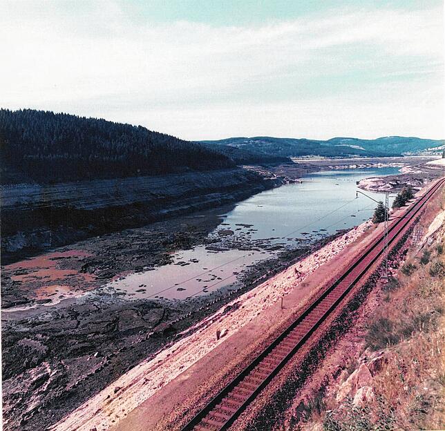 Bild 3: Faszinierende Bilder: so sah der leere Schluchsee 1983 aus
