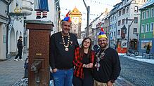 Michael Walther, Kasiana Telefi und Steve Kuschal (von links) sorgen in der Regie dafür, dass am Glonki-Obed alles gut läuft. Als ...
