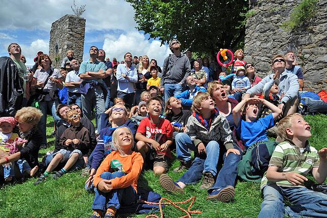 Ein Fest für die ganze Familie verspricht das Burgfest auf dem Hohentwiel (hier Kirchplatz) am Sonntag, 22. Juli, zu werden. 90 Stunden ...