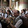 Der Musikverein Eggingen spielte unter der Leitung von Matthias Schönle zum Festtag.
