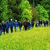 Die Waldbegehung des Bad Dürrheimer Gemeinderats ist mit mehreren Fußmärschen durch das tiefe Gelände verbunden.  Bilder: Hans-Jürgen Götz