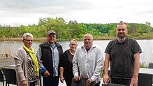 Sie freuen sich auf den Start des neuen „Restaurant am Seele“ direkt am Ufer des Böhringer Badesees (von links): Sigrun und Dietmar ...