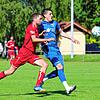FC Rielasingen-Arlen II (Marcel Cardoso, rechts) hielt insbesondere in der zweiten Spielhälfte gegen den starken Gegner mit, aber am ...