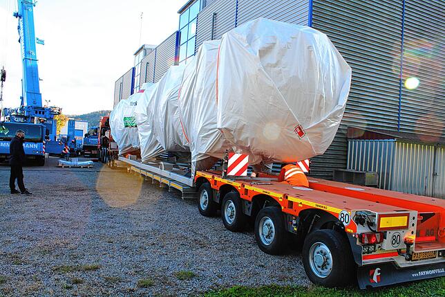 Gut verpackt machte sich die komplette Trocknungsanlage auf dem Weg nach Karawang (Indonesien).