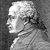 Immanuel Kant in einer zeitgenössischen Darstellung.