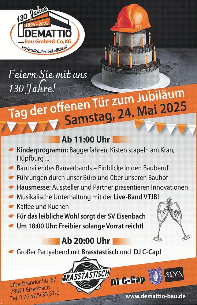 Bild 1: 130 Jahre Demattio Bau Eisenbach: Bauen mit Leidenschaft und Verlässlichkeit