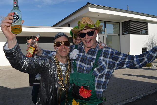 Bild 5: Bilder vom Narrenbaumsetzen in Leimbach