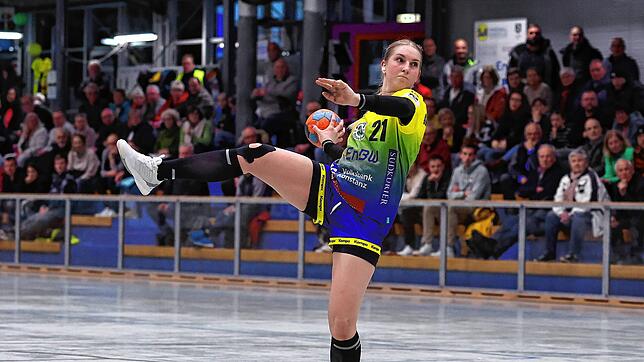 Greta Rinkeviciute vom SV Allensbach, hier im Spiel gegen SG Schozach-Bottwartal, freut sich auf das Duell gegen Schwabmünchen.