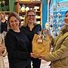 Sie sind wieder da! Birte Hübner, Nadja Griehl und Anja Jehle (von links), Geschäftsführerinnen des Einrichungshauses Bent Sörensen, ...