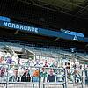 Die ersten &ldquo;Pappkameraden&bdquo; &ndash; Fans von Borussia Mönchengladbach &ndash; werden im Borussia Park von ...