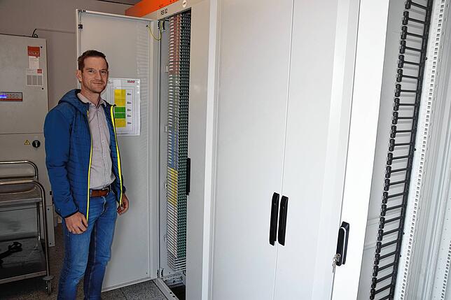 Joachim Baumeister vom Ingenieurbüro Tillich obliegt die Bauausführung für über 1000 Glasfaseranschlüsse in Rickenbach.
