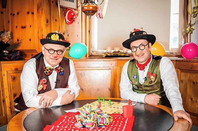 Sie sind Teil des exklusiven bunten Abend des SÜDKURIER: Ignaz und Severin, die Kultfiguren der Donaueschinger Fasnet.