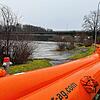 Der tiefste und somit gefährdetste Teil der Ländistrasse in Brugg wird mit Beaver-Elementen abgesichert.