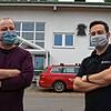 Karl Haller (links) und Oliver Venus nutzen den coronabedingten Teil-Lockdown, um Pläne für die Gockelwerkstatt und die künftige ...