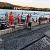 Rettungskräfte der Feuerwehr, der DLRG, des THW und des DRK waren an der Vermisstensuche beteiligt.