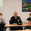Sie zeigten die Entwicklung der Schule auf (v.l.): Helga Futterknecht (Kassiererin Trägerverein), Manfred Jüppner (Vorsitzender) und ...