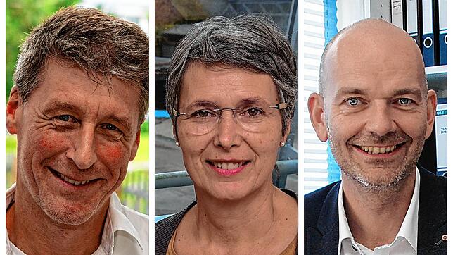 Wie umgehen mit der Energiekrise im Schulalltag? Die Antwort auf diese Frage müssen auch die Schulleitungen beantworten (von links, ...